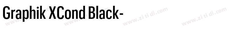 Graphik XCond Black字体转换